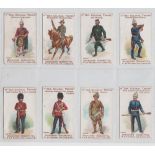 Cigarette cards, Faulkner's, Our Colonial Troops (Grenadier, with 'copyright', 1-30), 8 cards, nos