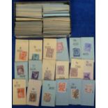 Cigarette Cards, Phillip's, Real Stamp cards, a collection of 220+ cards all with stamps attached (
