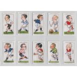 Cigarette cards, Ogden's, two sets (50 cards in each), Football Caricatures & Football Club Captains