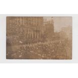 Postcard, Suffragettes, USA, sepia RP showing Suffragette march Washington 1913, pu 5 Mar, related