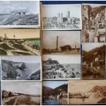 Postcards, Devon & Cornwall, a collection of approx 190 cards, RP's and printed, various