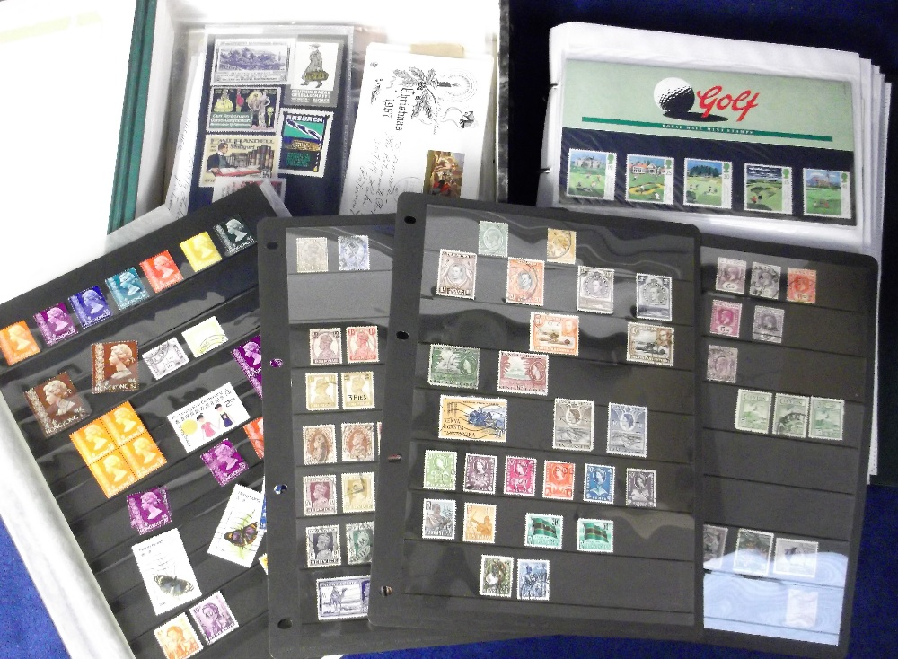 Stamps, a large quantity of mainly GB stamps and covers in albums, on stock sheets etc., also an - Image 2 of 2