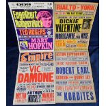 Theatre advertising, four advertising display cards, various ages, Rialto York, starring Dickie