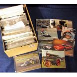 Postcards, Motoring & Motor Sport, 600+ modern coloured cards showing Steam Engines, Motor Racing,