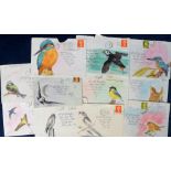 Postal History / artwork, collection of 11 unusual envelopes all with original ink, crayon and