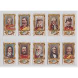 Cigarette cards, Player's, England's Military Heroes (wide) (set, 25 cards) (most with light