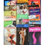 Glamour magazines, a collection of 25 small format 1960s glamour/pin-up magazines inc. 'Pose', '