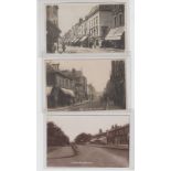 Postcards, Essex, Romford, a selection of 7 cards, 3 RP's and 4 printed, RP's, High St (x2,