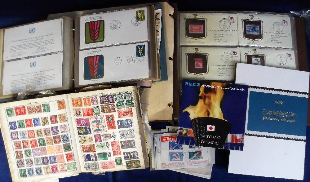 Stamps & Covers, a large mixed collection inc. USA album of Historic Stamps of America all on