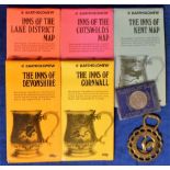 Breweriana etc, five Bartholomew fold-out maps, The Inns of Kent, Devonshire, Cotswolds,