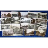 Postcards, Herts, a selection of 31 RP cards of Hertfordshire, the majority street scenes and