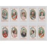 Cigarette cards, Gallaher, Royalty Series (set, 50 cards) (vg/ex)