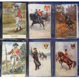 Postcards, a collection of 20 Military Art cards, inc. American War of Independence (7 cards),