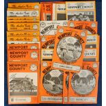Football Programmes, Newport County 1984/85 - 1986/87, collection of 48 home programmes, 1984/85 (