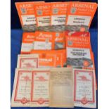 Football Programmes, Arsenal FC, a collection of 80+ home programmes from 1946/47 to 1954/55, inc.