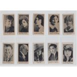 Cigarette cards, USA, Tobacco Products Corps (Stroller Cigarettes), Movie Stars (Silent), 15 type