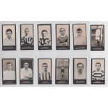 Cigarette cards, Smith's, Footballers (Titles, light blue backs), 12 type cards, all North East