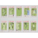 Cigarette cards, Churchman's, 3 Jovial Golfers (set, 36 cards) (gd/vg)