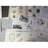 Ephemera, 30+ menu cards dating from 1912 to 1939 mostly relating to Edinburgh to include