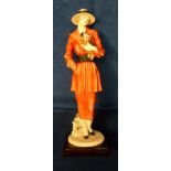Collectables, Giuseppe Armani figurine of a lady with a Yorkshire Terrier 'Chilly' made by