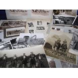 Photographs, a vast collection of late 19th and early 20th C photographs in albums, on album pages