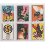 Trade cards, Anglo Confectionery, Captain Scarlet & the Mysterons, 'X' size, (set, 66 cards) (gd/