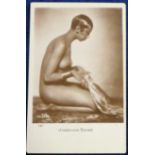 Postcard, a good RP of a naked, posed, Josephine Baker photo by Studio S'Ora no 137 (unused) (gd) (