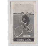 Cigarette card, Cohen, Weenen, Heroes of Sport, type card, P.W. Brown (cyclist) (gd) (1)