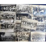 Postcards, Military selection, World War 1?, 13 RP's showing Japanese/British meetings prior to