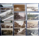 Postcards, Yorkshire, a collection of approx 100 cards of Yorkshire (and a few Worcs) inc. RP's of