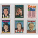 Trade cards, A&BC Gum, Footballers (Orange/Red, 1-219) (207/219, missing nos 4, 35, 66, 68, 76,