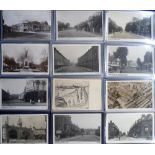 Postcards, a mainly RP selection of approx 53 cards of West London inc. aerial views of Olympia,
