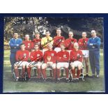 Football autographs, World Cup 1966, a large colour photo (later re-print from earlier image)