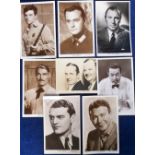 Postcards, Cinema stars, a selection of 8 scarce cinema star cards inc. Laurel & Hardy, (Film