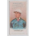 Cigarette card, Kinnear's, Jockeys (Different), small caption, type card, 'Chandley' (gd) (1)