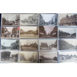 Postcards, Lancashire, a collection of 40+ cards, RP's and printed, with good animated street scenes