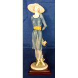 Collectables, Giuseppe Armani figurine of a lady holding a bunch of flowers 'Sunny' made by Florence