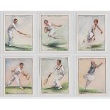 Cigarette cards, Wills, Lawn Tennis, 1931, 'L' size (set, 25 cards) (mostly vg)