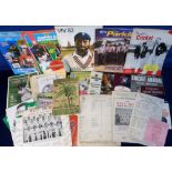 Cricket, England v West Indies, a folder containing a collection of tour brochures, scorecards,