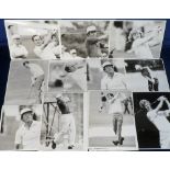 Golf, press photo's, a collection of 55+ b/w press photo's, 6" x 8", all showing player's in match