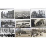 Postcards, Topographical selection of 60+ RP's, mostly unidentified locations inc. street scenes,