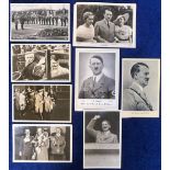 Postcards, Adolf Hitler, a mixed selection of 8 cards inc. 6 RP's noted with Hindenburg, Nurenberg