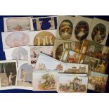 Postcards, a mixed subject selection of 35 illustrated cards inc. Willebeek Le Mair, children &