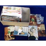 Glamour photographs, a collection of 500+ privately taken colour photographs, mostly around postcard