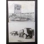 Ephemera RAF photographs, 1943/44 Tunisia Foggia Air Base 142B Sq, 76 images photos/postcards