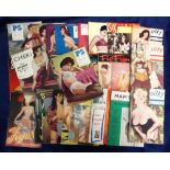 Glamour magazines, a collection of 25, small format, 1950's/60's, glamour magazines, various