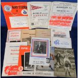 Football programmes, Foreign selection, 13 programmes, Hungary v Holland 1961, West Germany v