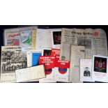 Football, Aldershot FC, a mixed collection inc. autograph album with approx 18 signatures, 6 club