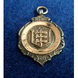 Football medal, silver Football medal in original box of issue inscribed 'Great Yarmouth Arnold