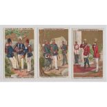 Trade cards, Liebig, German Army Uniforms 1 (S125) (set, 6 cards) (gd)